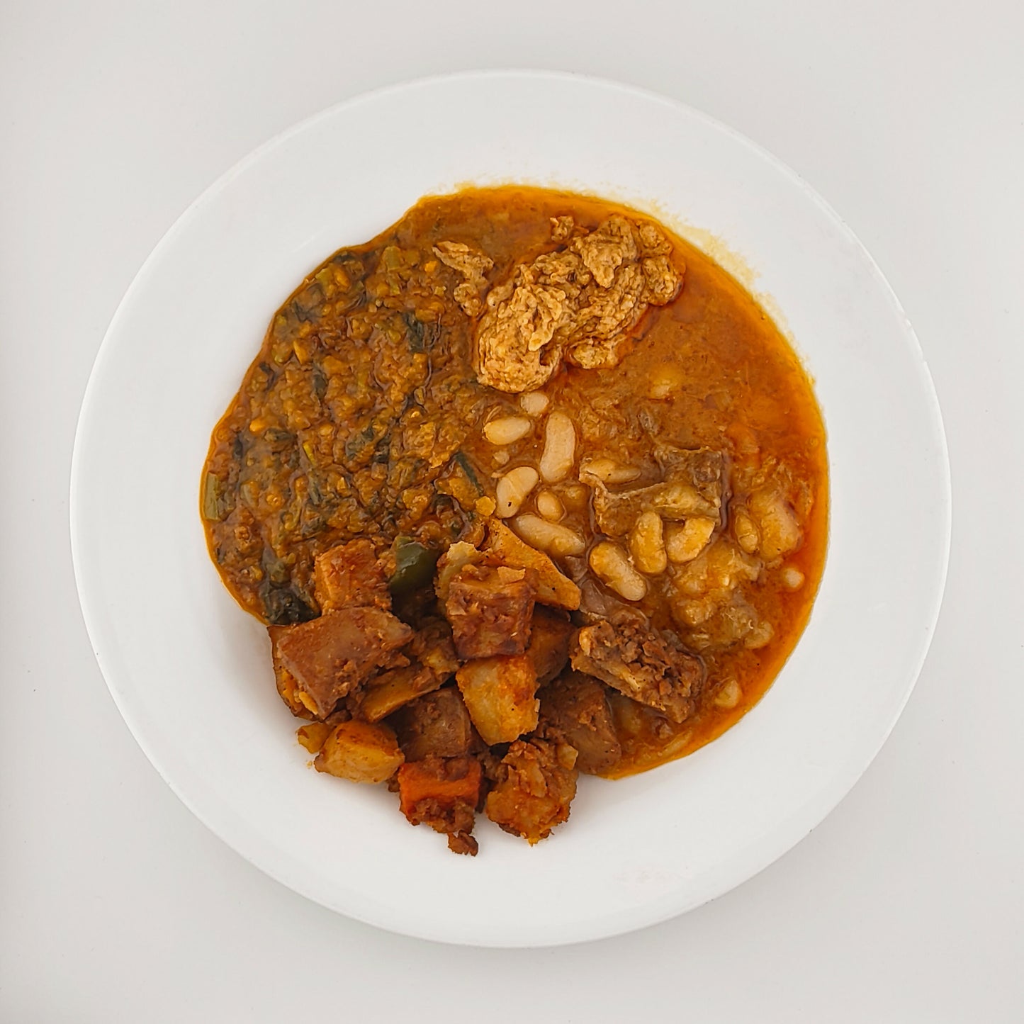 Plate Of Mixed Stews