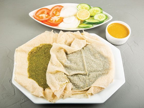 بامية تُفرك بالقرص