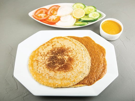 بامية مدكوكة بالكسرة