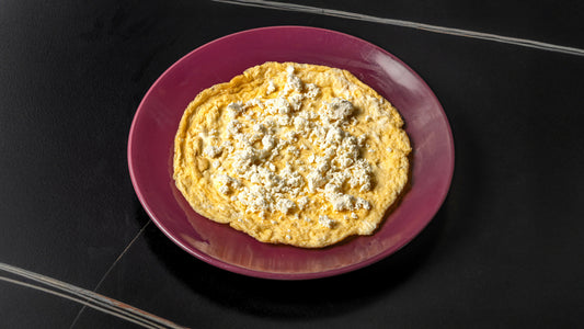 Fried Eggs With Cheese Plate